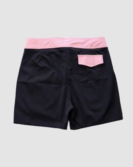 Boardshort Preto com Salmão